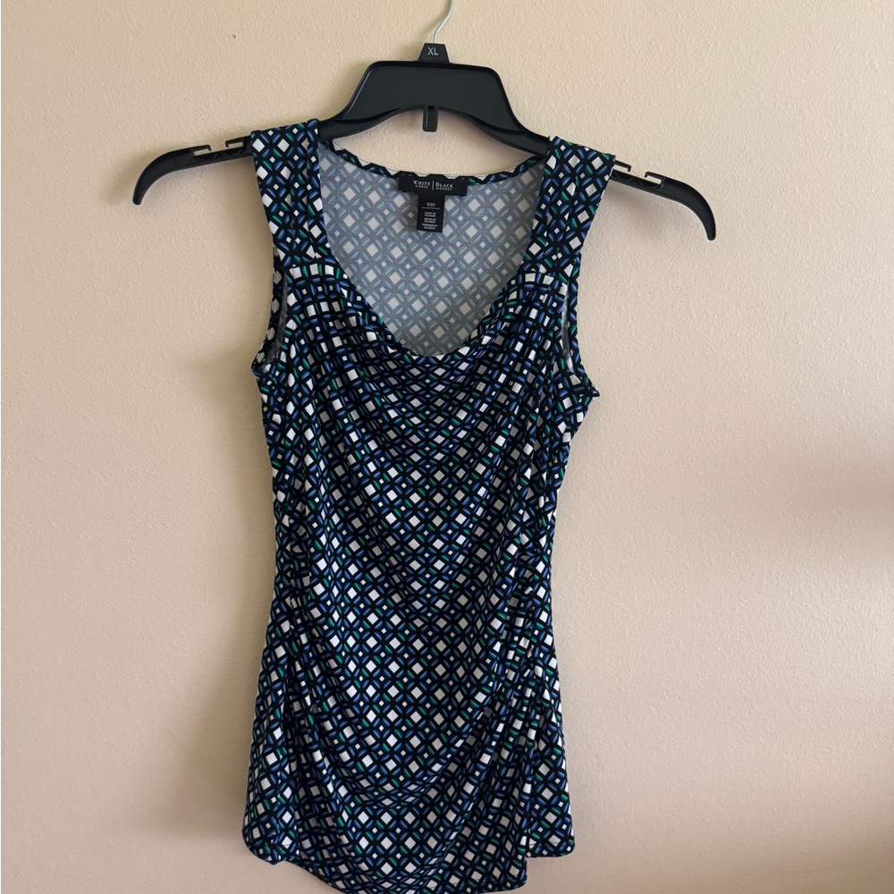 White House Black Market Patterned Top